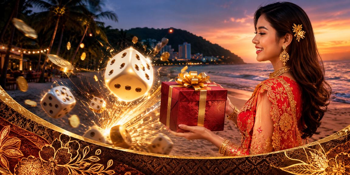 Pengguna dg10 dari Penang bermain permainan dadu dengan rekaan batik Malaysia