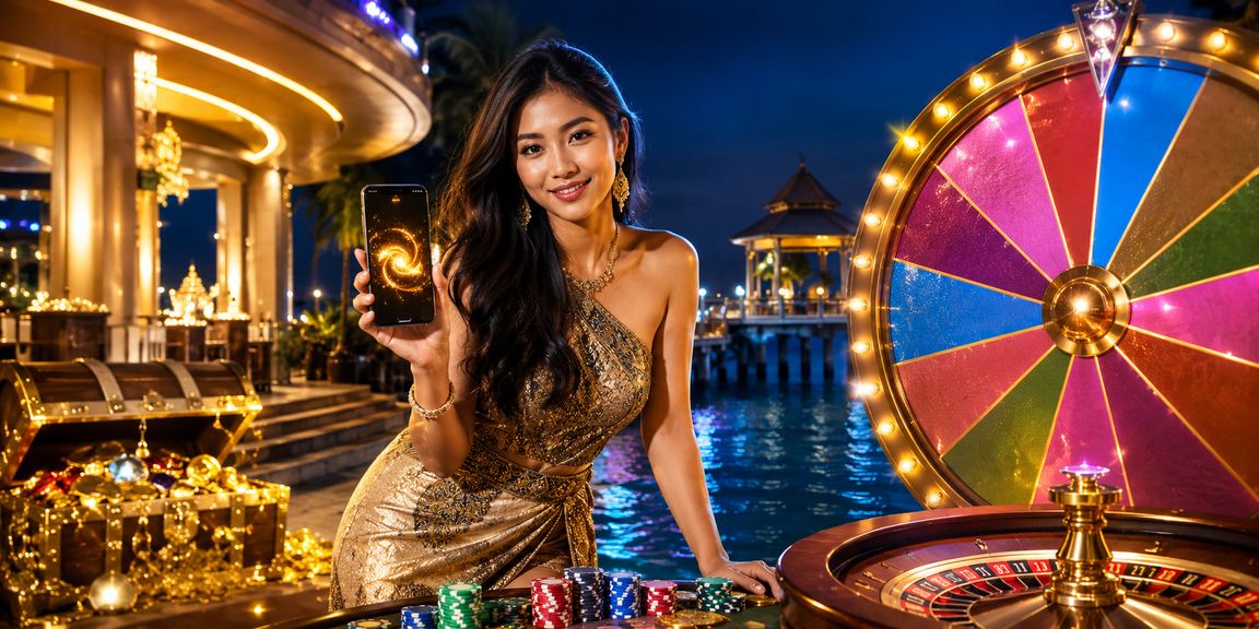 Meja Roulette kasino live dg10 bergaya Terengganu